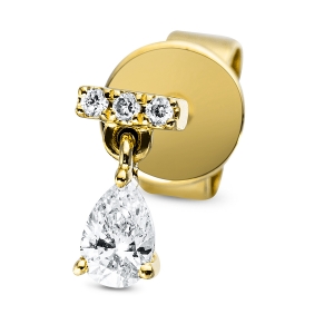 Ohrstecker 18 kt GG, Einzelstück