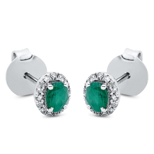 Ohrstecker 4er-Krappe 18 kt WG