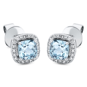 Ohrstecker 4er-Krappe 18 kt WG