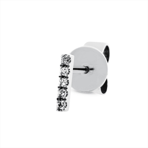 Ohrstecker 18 kt WG, Einzelstück