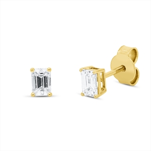 Solitaire Ohrstecker 4er-Krappe 18kt Gelbgold GIA 3525723537,GIA  6521724253 mit 0,61ct Diamanten