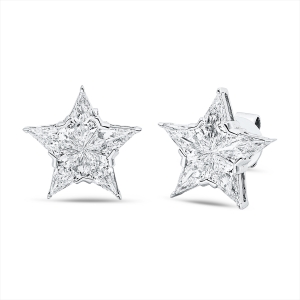 Ohrstecker 18 kt WG Stern