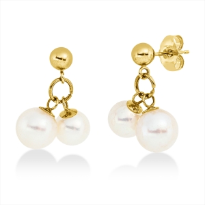 Ohrstecker  14kt Gelbgold mit 0,00ct Diamanten