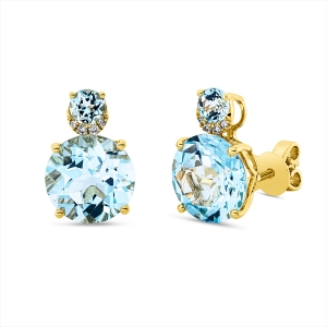 Ohrstecker 18 kt GG, Sicherheitsverschluss