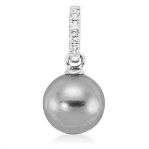 Anhänger  18kt Weißgold mit 0,13ct Diamanten