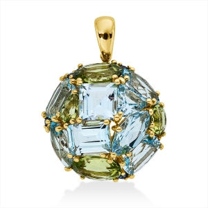 Anhänger 18 kt GG, mit Öse