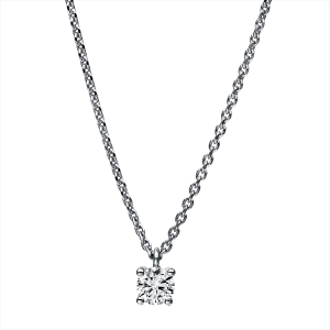 Solitaire Collier 4er-Krappe 18kt Gelbgold mit 0,20ct Diamanten