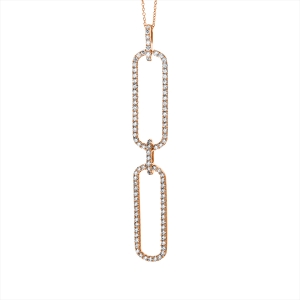 Collier 18 kt RG, mit Öse
