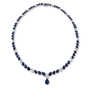 Collier 18 kt WG, 3 GIA