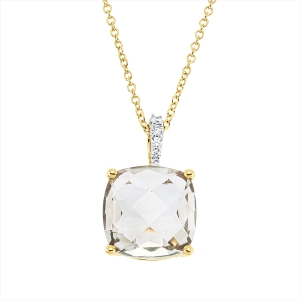 Collier 18 kt GG, Fassung rhodiniert, ZÖ 42 cm