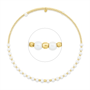 Collier  18kt Gelbgold choker mit 0,00ct Diamanten