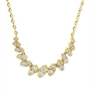 Collier 18 kt GG, mit ZÖ 41 cm, 43 cm