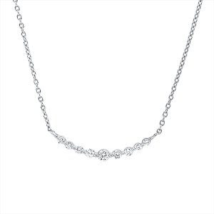 Collier 18 kt GG, mit ZÖ 40 cm + 42,5 cm