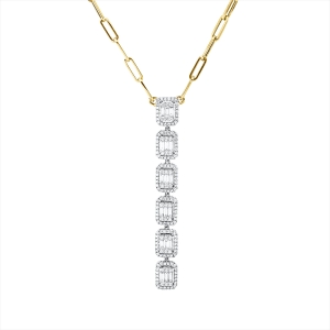 Collier 18 kt GG+WG