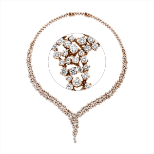 Collier 18 kt RG, extension ZÖ 40,5 cm