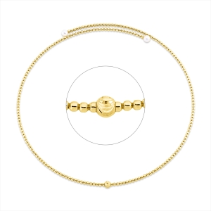 Collier  18kt Gelbgold mit 0,00ct Diamanten