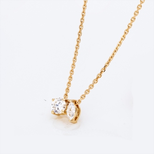 Collier 18 kt GG, mit ZÖ 42 cm