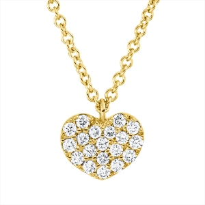 Collier 18 kt GG Herz, mit Öse