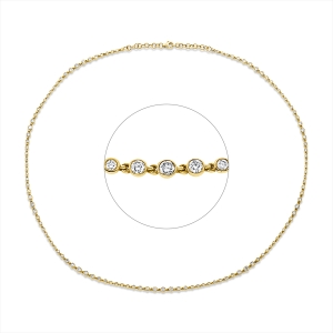 Collier 18 kt GG