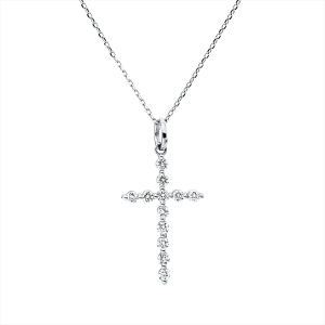 Collier 18 kt WG, mit Öse