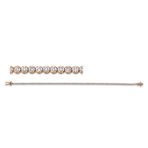 Tennisarmband  18kt Rotgold mit 1,87ct Diamanten
