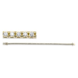 Tennisarmband  18kt Gelbgold mit 3,05ct Diamanten