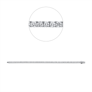 Tennisarmband 4er-Krappe 18kt Gelbgold Premium Edition mit 6,24ct Diamanten