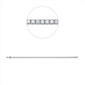 Tennisarmband  18kt Gelbgold mit 3,00ct Diamanten