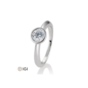 Bild von Verlobungsring Zarge  1.00 ct.  950/- platin platin