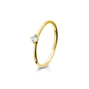 Bild von Verlobungsring 4er Krappe 0,10 ct. h/si 0.10 ct.  Gold gelbGold