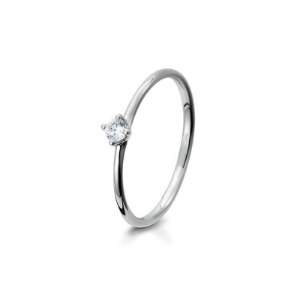 Bild von Verlobungsring 4er Krappe 0,10 ct. h/si 0.10 ct.  950/- platin platin
