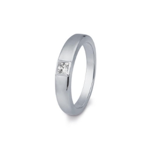 Bild von Ring Carree-Schliff 0,25 ct. h/si 0.25 ct.  950/- platin platin