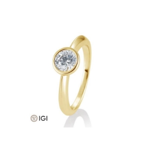 Bild von Verlobungsring Zarge 0.80 ct. 750/- Gelbgold