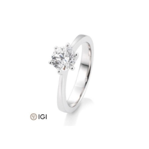 Bild von Verlobungsring Solitär 6 er Krappe 1.00 ct.  585/- Gold weißGold