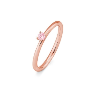 Bild von Verlobungsring Solitär 4 er Krappe 0.10 ct.  Gold rotGold