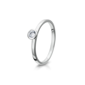 Bild von Verlobungsring 4er Krappe 0,10 ct. h/si 0.10 ct.  750/- Gold weißGold