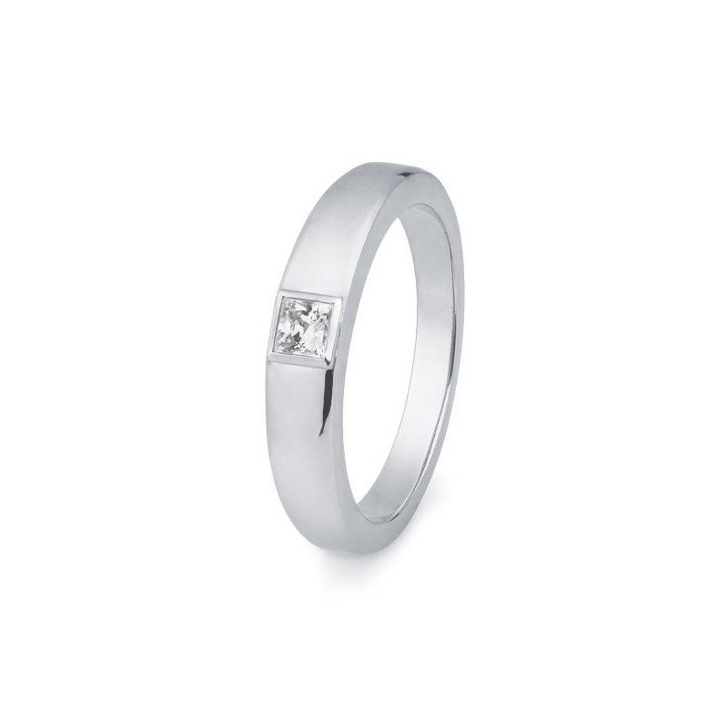 Bild von Ring Carree-Schliff 0.25 ct. 585/- Weißgold