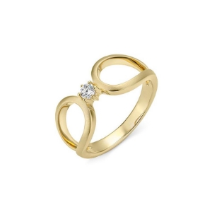 Bild von Verlobungsring 4er Krappe 0,10 ct. h/si 0.10 ct.  Gold gelbGold