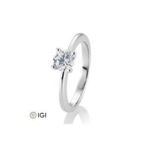 Bild von Verlobungsring Solitär 4 er Krappe 1.00 ct. 750/- Weißgold