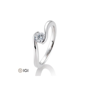 Bild von Verlobungsring Schwung 0.40 ct.  750/- Weißgold