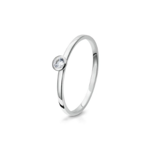 Bild von Verlobungsring 4er Krappe 0.10 ct. 585/- Weißgold