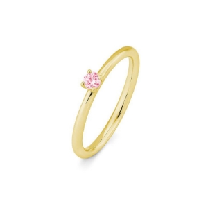 Bild von Verlobungsring Solitär 4 er Krappe 0.15 ct.  750/- Gold gelbGold