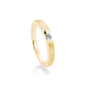 Bild von Verlobungsring 4er Krappe 0.10 ct. 585/-Gelbgold