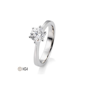 Bild von Verlobungsring Solitär 6 er Krappe 0.80 ct.  950/- platin platin