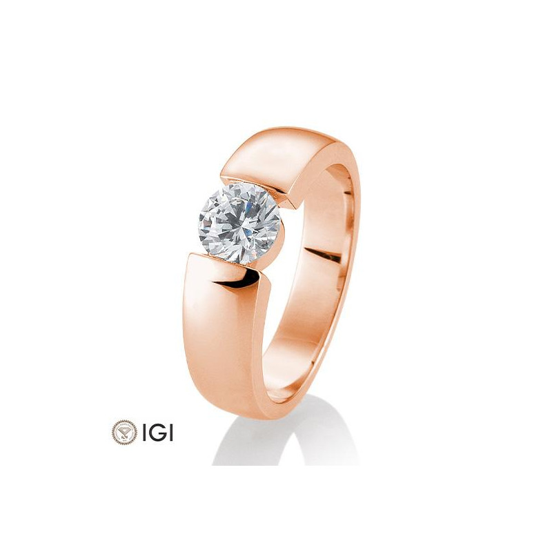 Bild von Spannring mit Diamanten 1.00 ct. 585/- Rotgold