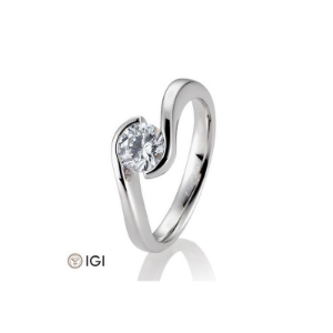Bild von ring schwung 0,80-1,50 ct. 1.50 ct.  950/- platin platin