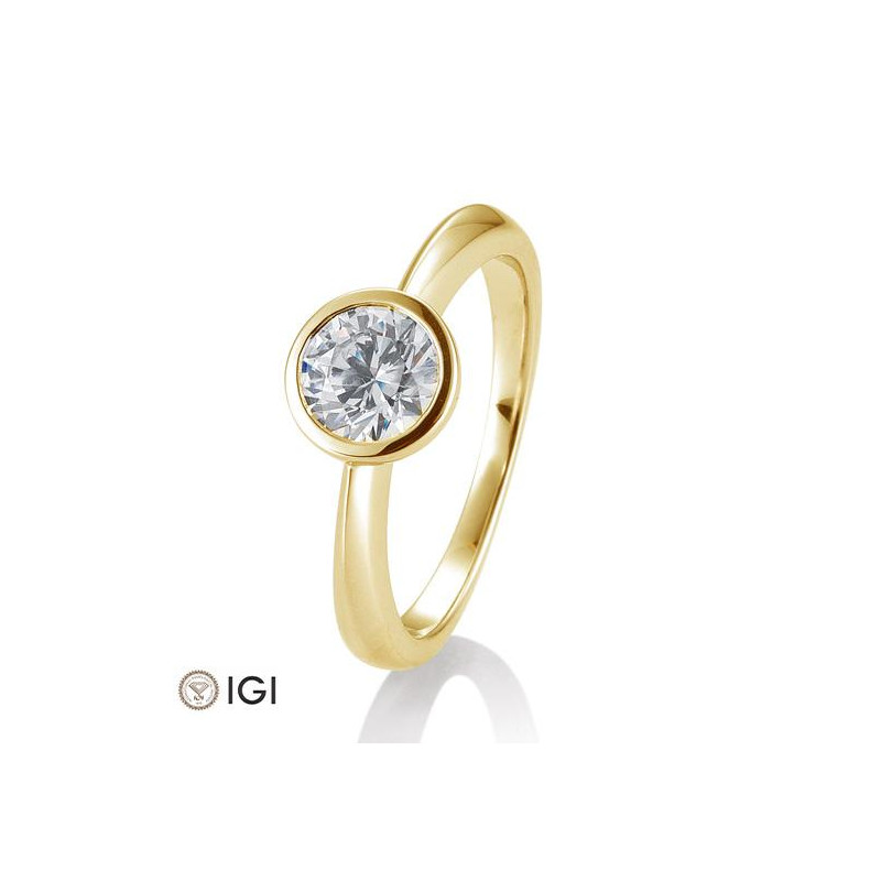 Bild von Verlobungsring Zarge  1.00 ct. 750/- Goldgold