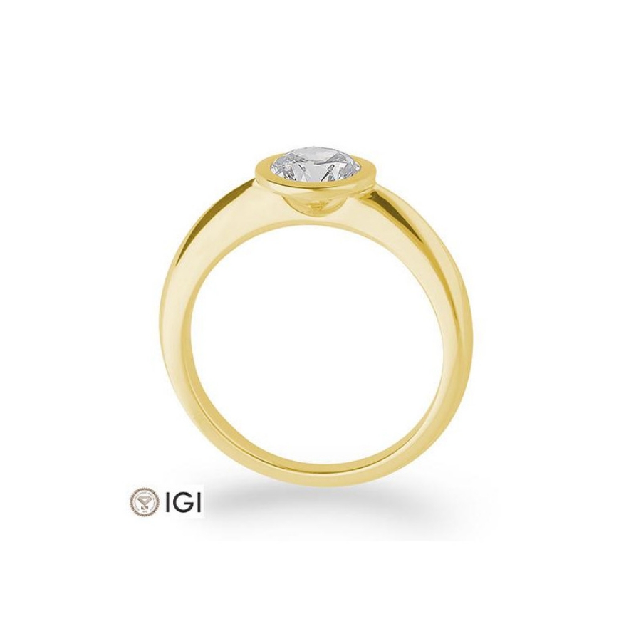 Bild von Verlobungsring Zarge  1.00 ct. 750/- Goldgold