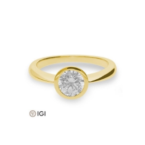 Bild von Verlobungsring Zarge  1.00 ct. 750/- Goldgold