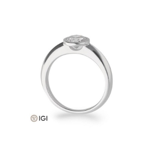 Bild von Verlobungsring Zarge  0.80 ct.  585/- Weißgold